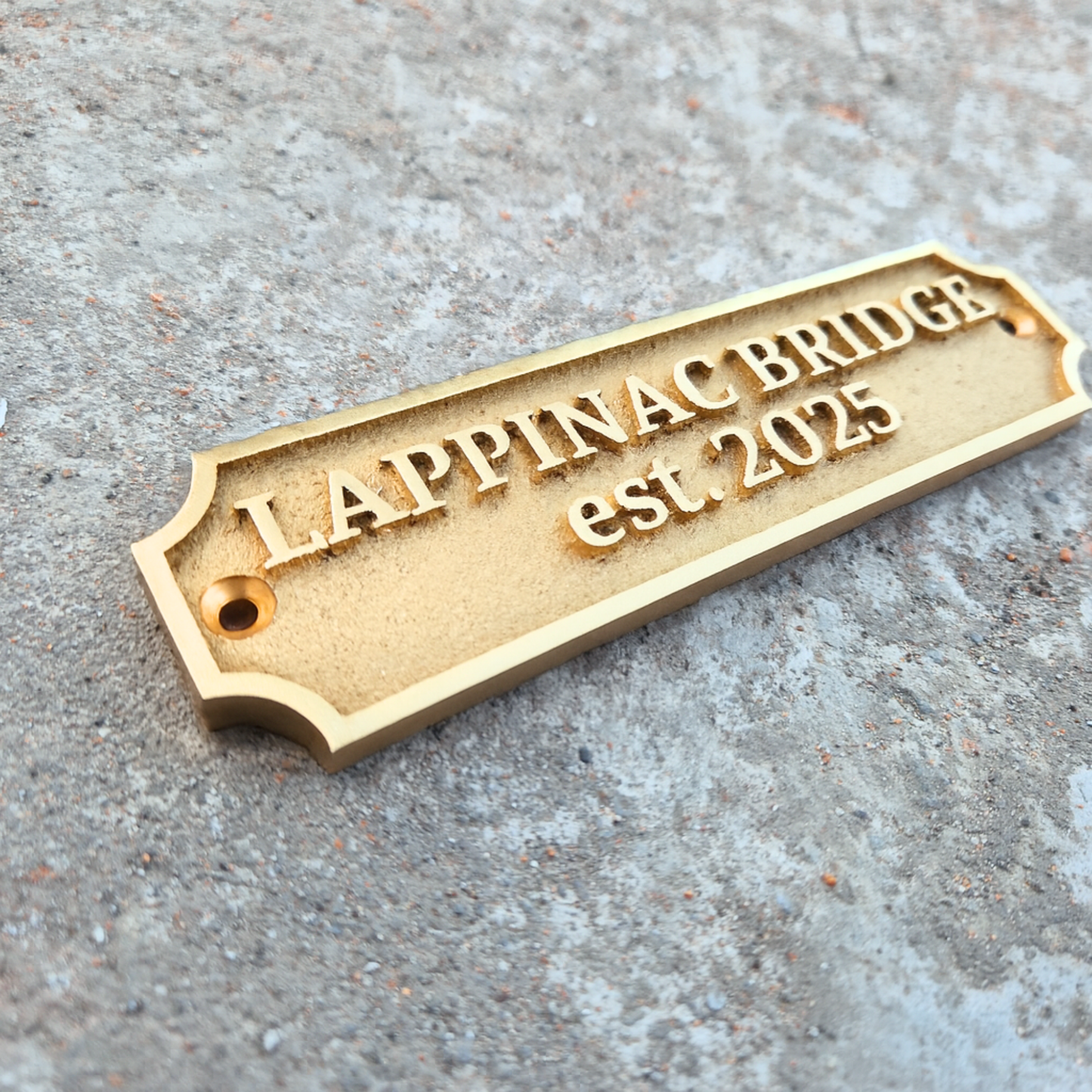 Custom Engraved Name Plaque – Personalized Metal Plaque Sign | Outdoor & Indoor Durable Custom Plate