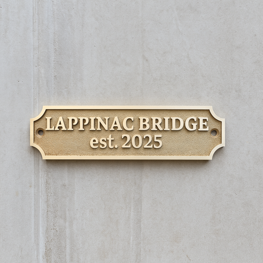 Custom Engraved Name Plaque – Personalized Metal Plaque Sign | Outdoor & Indoor Durable Custom Plate