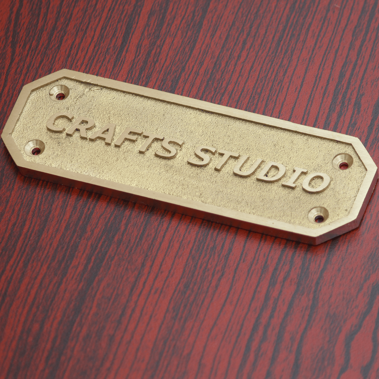 Personalized Brass Plaque - Ideal for Recognition Plaques, Name Plates, and Awards - Perfect for Office, Home, or Garden Decor