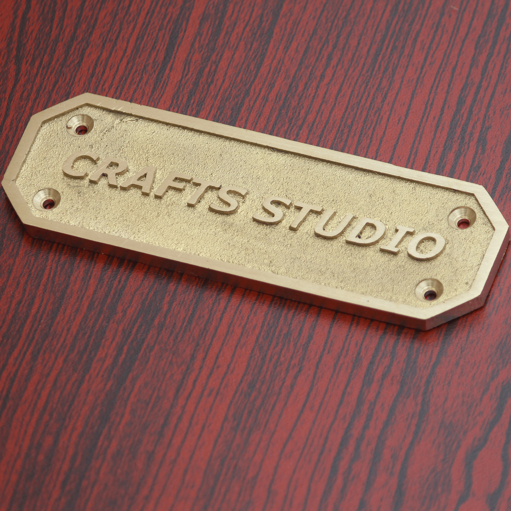 Personalized Brass Plaque - Ideal for Recognition Plaques, Name Plates, and Awards - Perfect for Office, Home, or Garden Decor