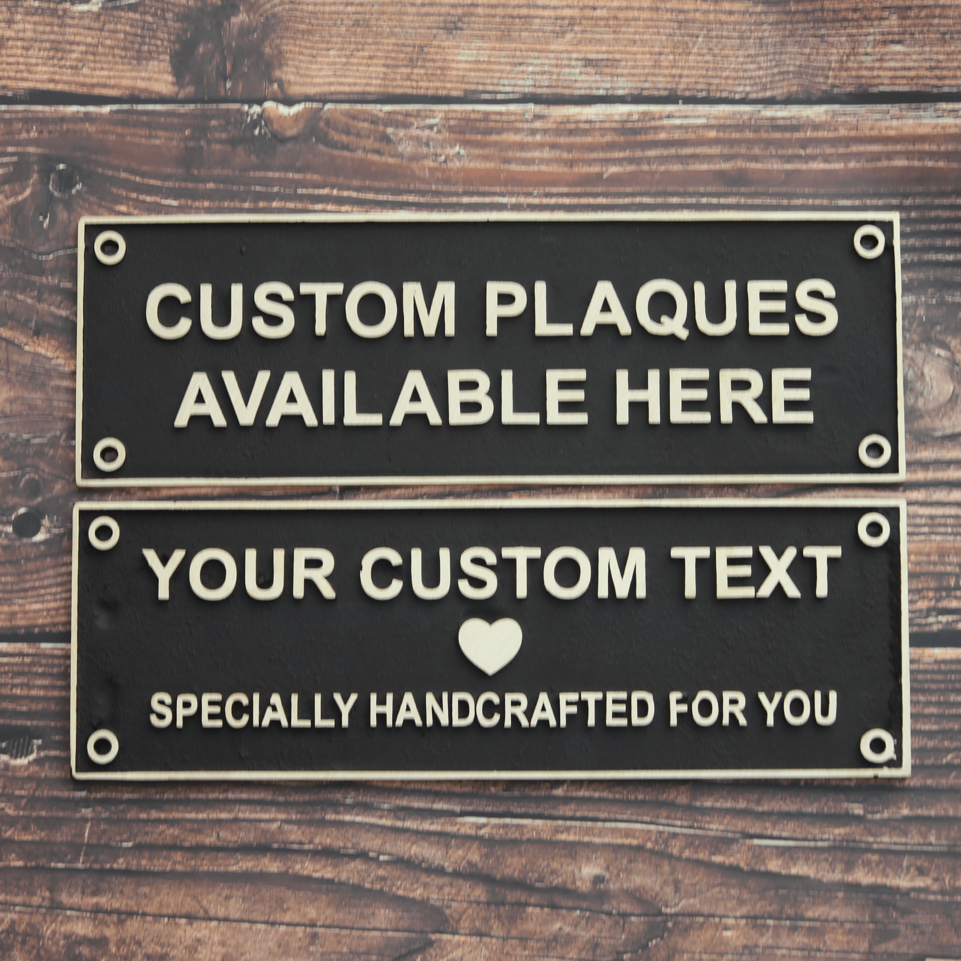 Personalized Brass Plaque - Ideal for Recognition Plaques, Name Plates, and Awards - Perfect for Office, Home, or Garden Decor