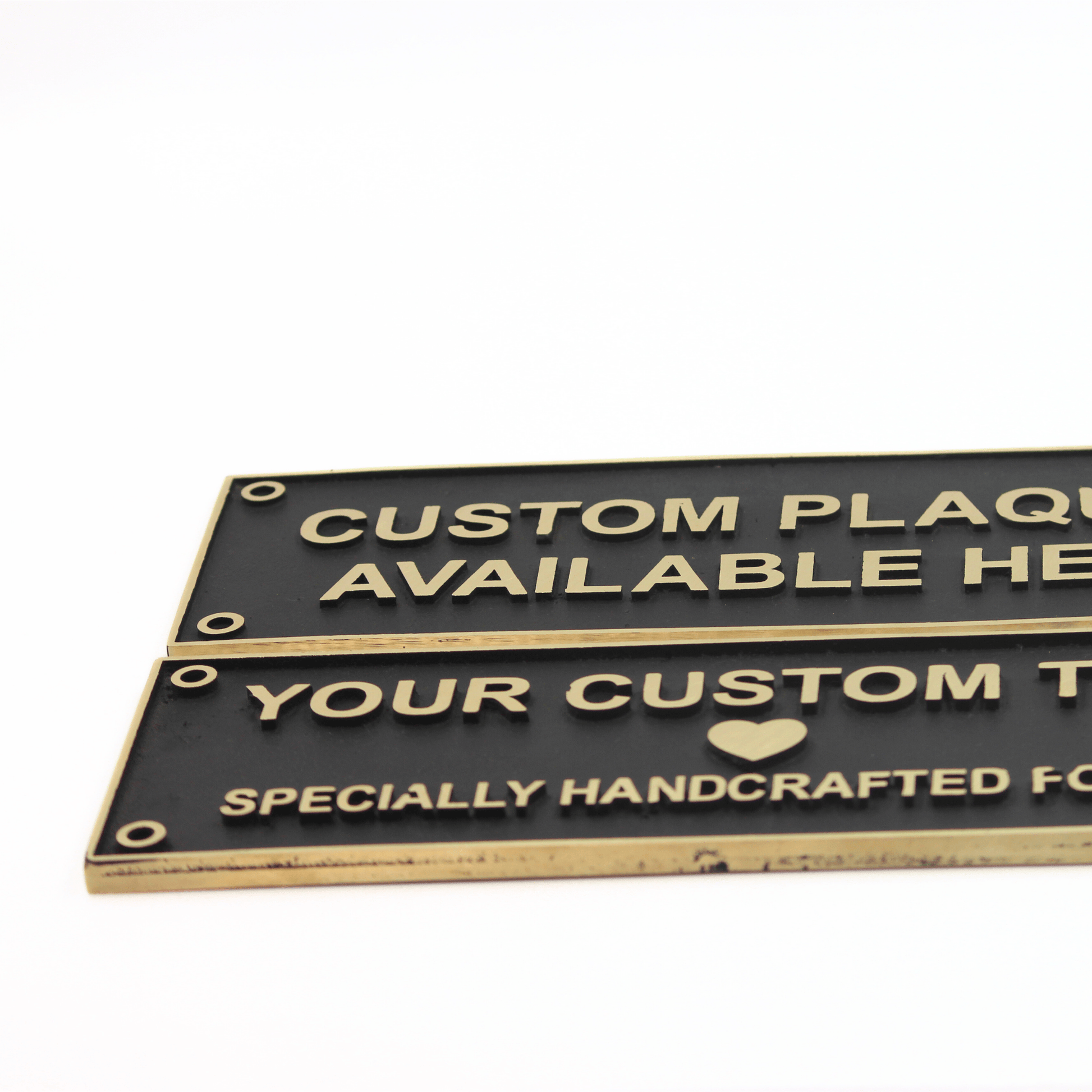 Personalized Brass Plaque - Ideal for Recognition Plaques, Name Plates, and Awards - Perfect for Office, Home, or Garden Decor