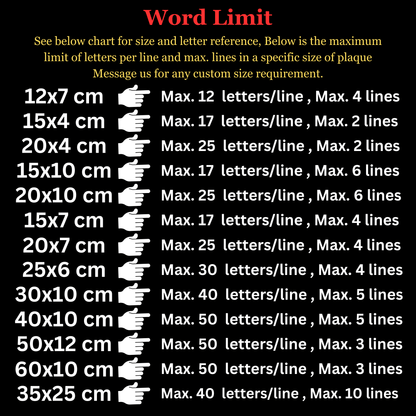 Personalized Brass Plaque - Ideal for Recognition Plaques, Name Plates, and Awards - Perfect for Office, Home, or Garden Decor