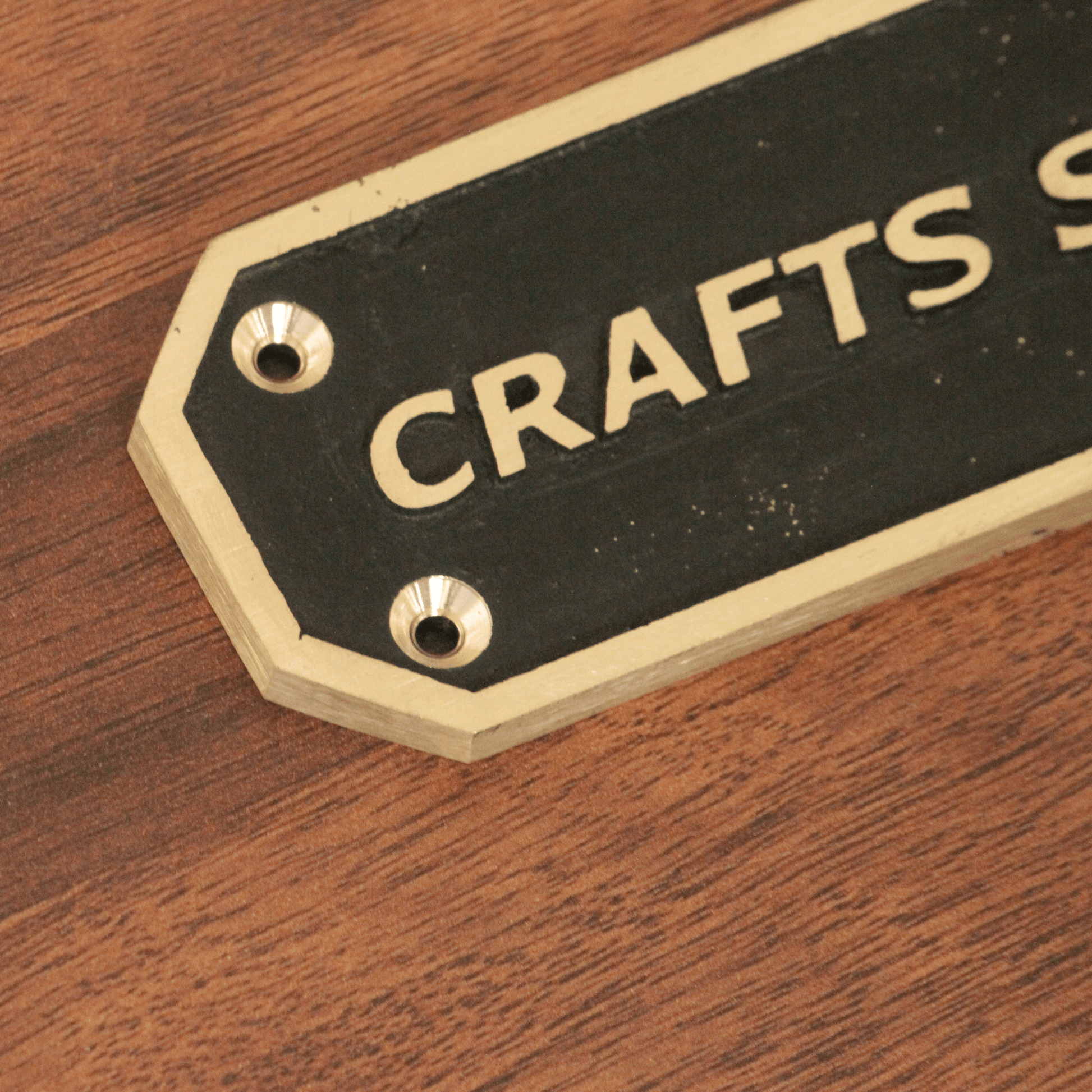 Personalized Brass Plaque - Ideal for Recognition Plaques, Name Plates, and Awards - Perfect for Office, Home, or Garden Decor