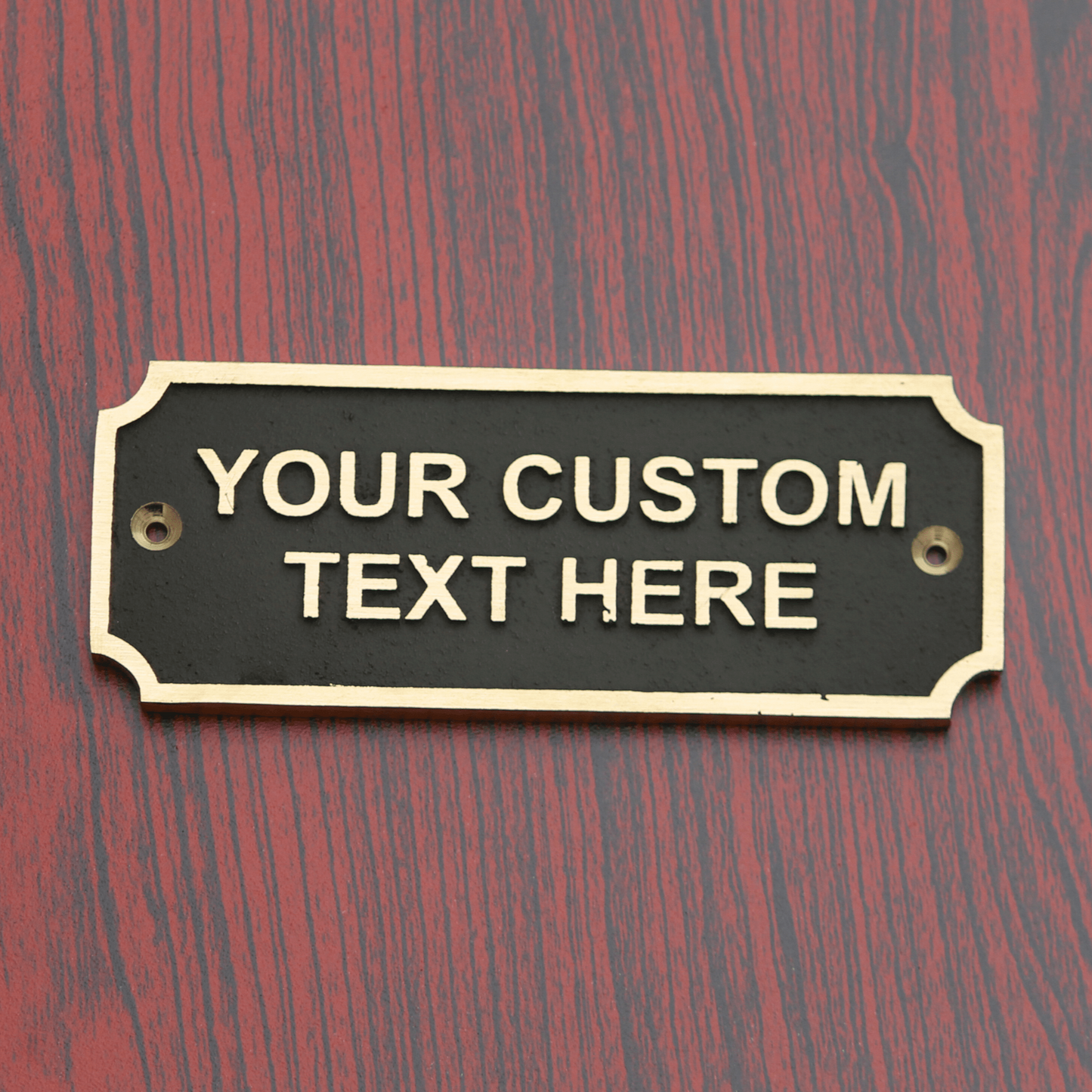 Personalized Brass Plaque - Ideal for Recognition Plaques, Name Plates, and Awards - Perfect for Office, Home, or Garden Decor