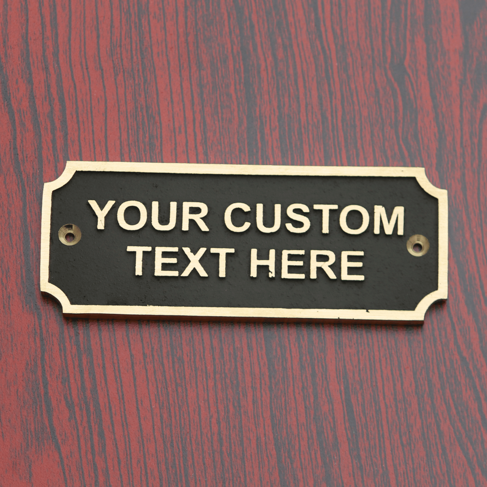 Personalized Brass Plaque - Ideal for Recognition Plaques, Name Plates, and Awards - Perfect for Office, Home, or Garden Decor