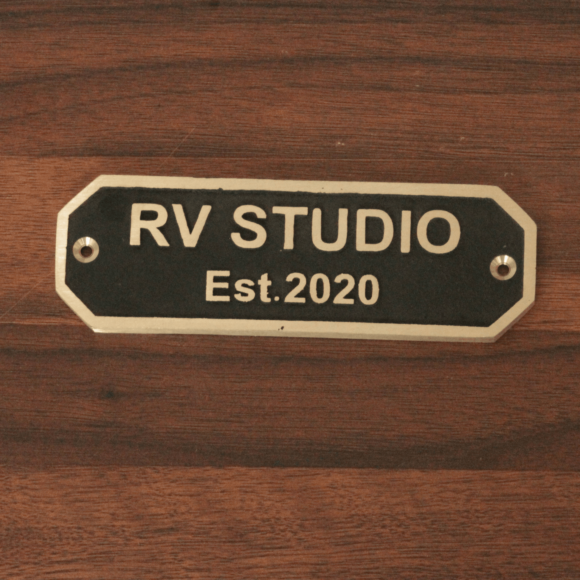 Personalized Brass Plaque - Ideal for Recognition Plaques, Name Plates, and Awards - Perfect for Office, Home, or Garden Decor