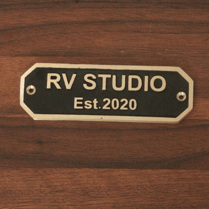 Personalized Brass Plaque - Ideal for Recognition Plaques, Name Plates, and Awards - Perfect for Office, Home, or Garden Decor